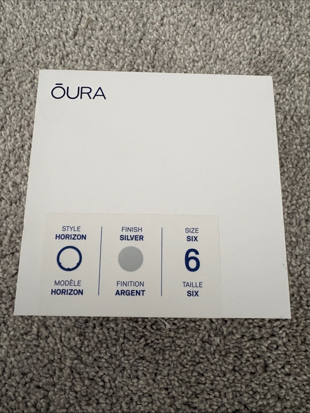 Oura Silver Horizon Ring